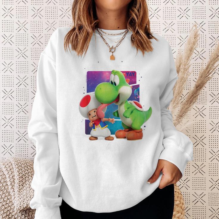 ザ・スーパーマリオギャラクシー・ムービー Toad And Yoshi Galaxy Fun スウェットシャツ 彼女への贈り物