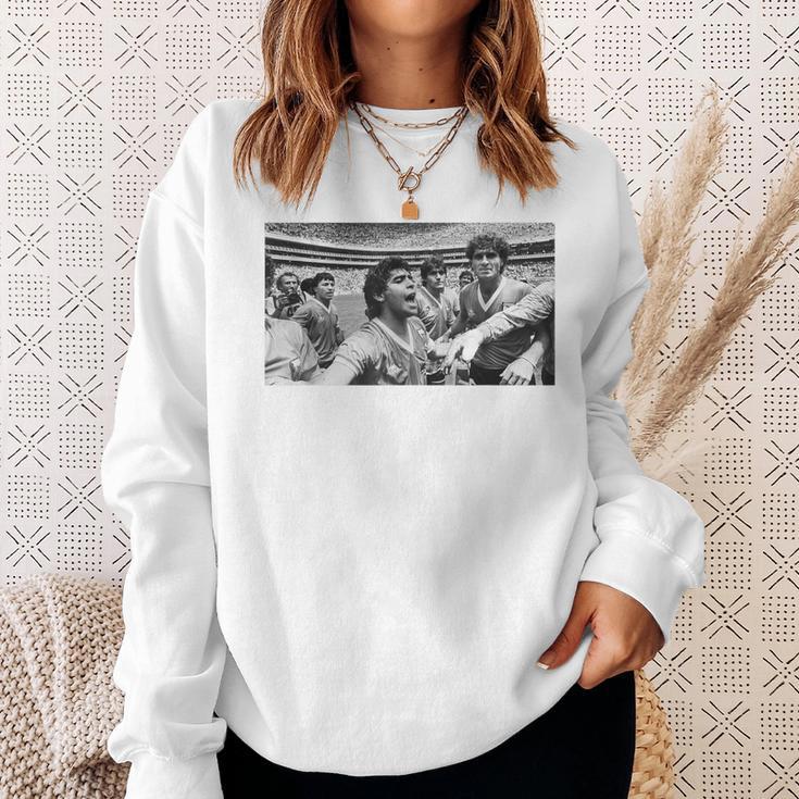 ディエゴ・マラドーナ・アルゼンチンが1986年ワールドカップサッカーで優勝 スウェットシャツ 彼女への贈り物