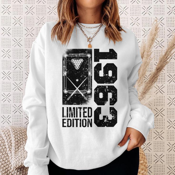ビリヤード スヌーカーゲーマー ビンテージ 1963 誕生日 プール-ビリヤード 長袖tシャツ スウェットシャツ 彼女への贈り物