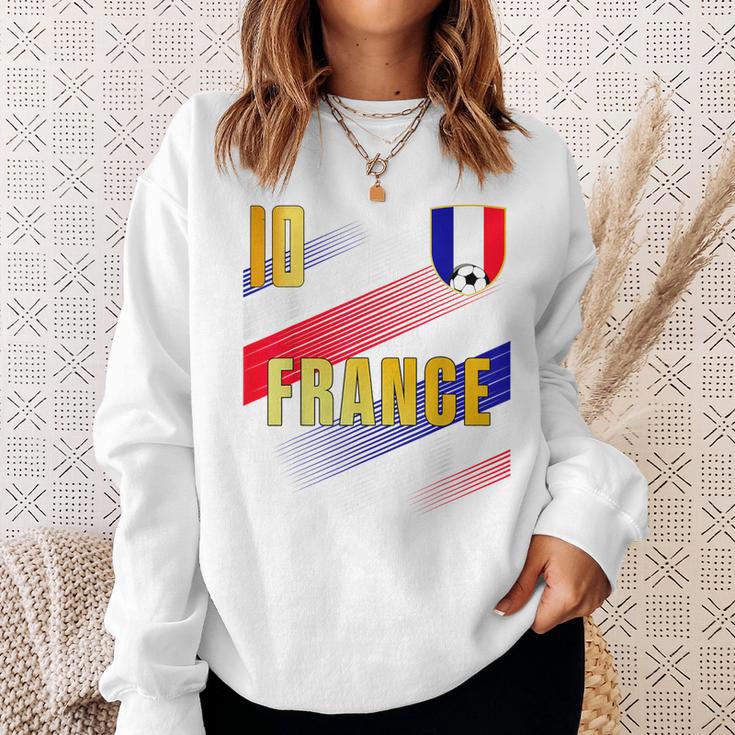 フランス国旗 フランスのプライド愛好家 スウェットシャツ 彼女への贈り物