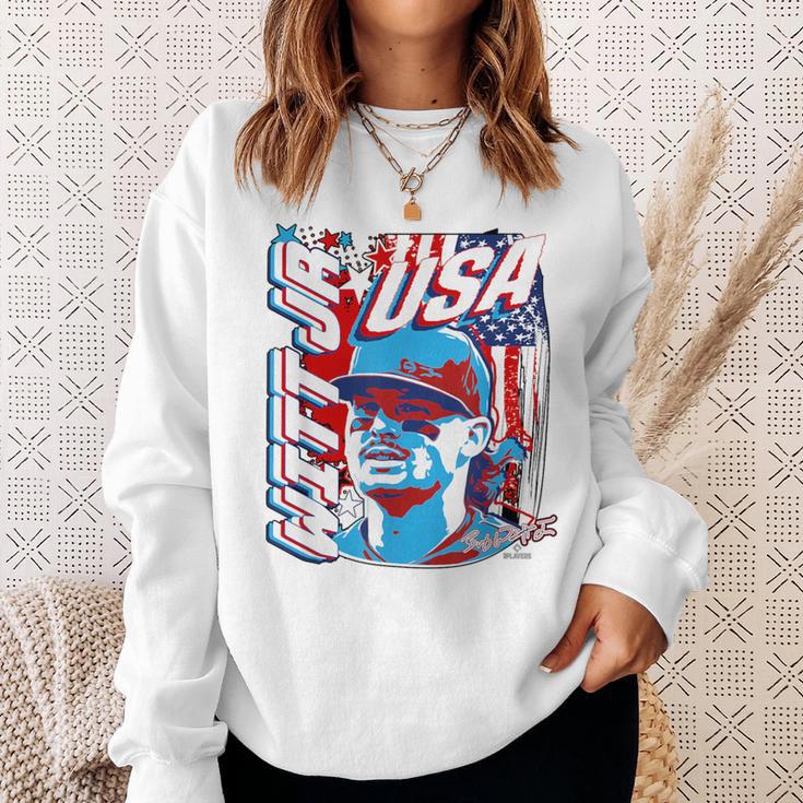 ボビー・ウィット・ジュニアインターナショナル・ベースボールアメリカ Mlbpa スウェットシャツ 彼女への贈り物