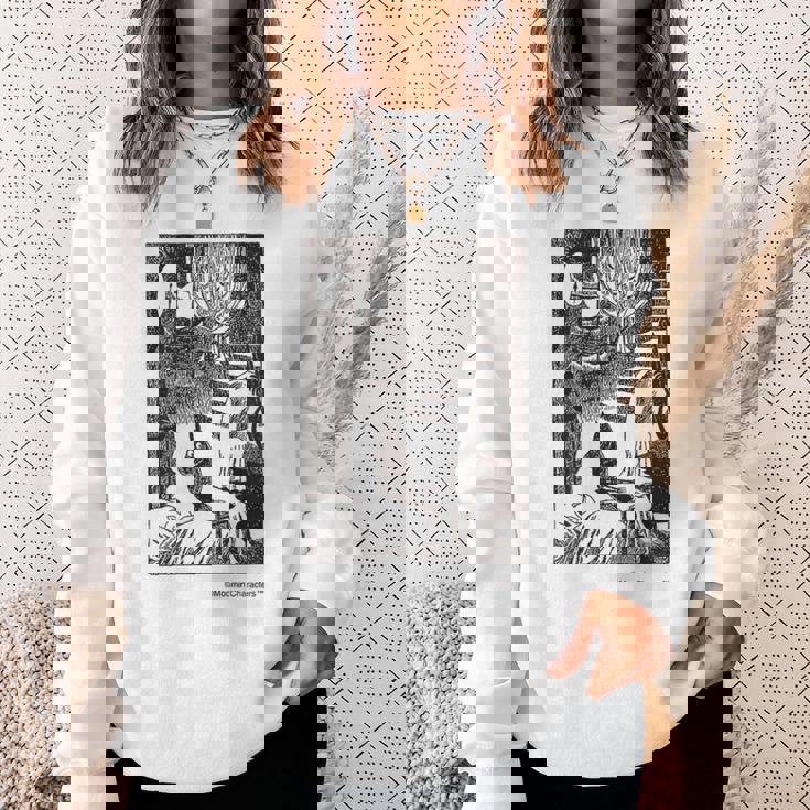 ムーミン 真夜中に起きる ムーミン谷の冬 スウェットシャツ 彼女への贈り物