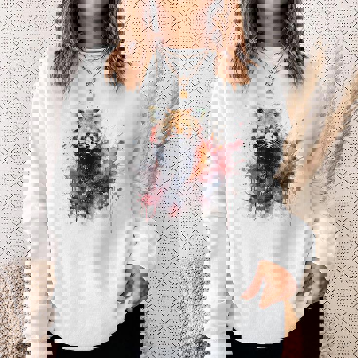 レッサーパンダ 恋人 アートワーク スウェットシャツ 彼女への贈り物