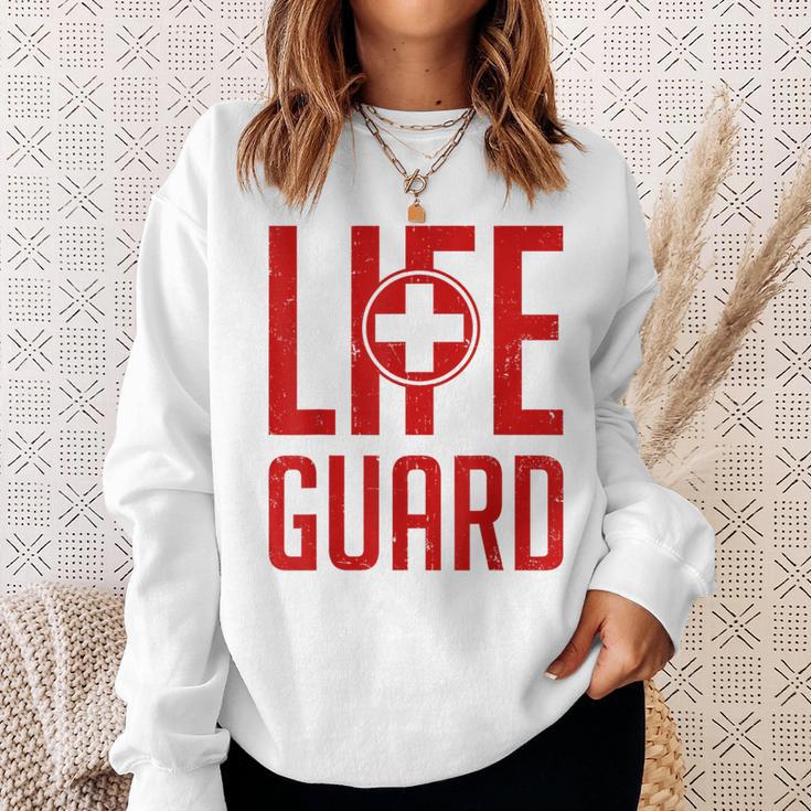 救命救急救命士のライフセーバー Lifeguard スウェットシャツ 彼女への贈り物