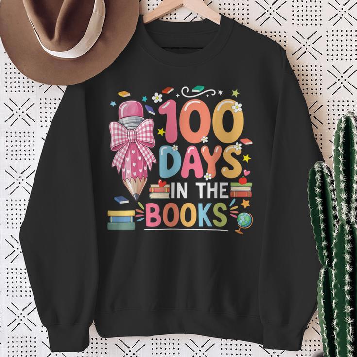 100th Day Of School Teacher Floral 100 Days In The Books Sweatshirt Gifts for Old Women 100th Day Of School Teacher Floral 100 Days In The Books Sweatshirt Gifts for Old Women