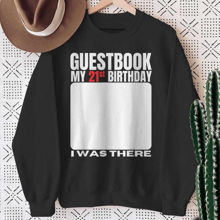My 21st Birthday Guestbook 21 Years Birthday Party Sign My Sweatshirt Gifts for Old Women My 21st Birthday Guestbook 21 Years Birthday Party Sign My Sweatshirt Gifts for Old Women