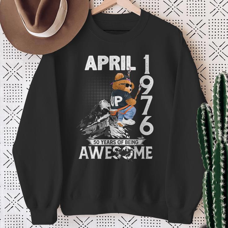 50Th Birthday Legends April 1976Intage 50 Years Old スウェットシャツ 年配の女性への贈り物