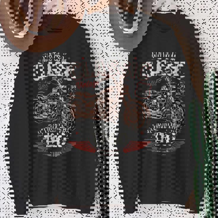 66 歳の誕生日男性オートバイ バイクに乗る人 1960 スウェットシャツ 年配の女性への贈り物