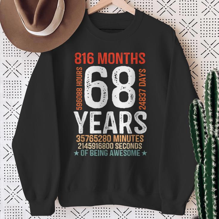 68歳の誕生日プレゼント 68歳 816ヶ月 レトロ ヴィンテージ スウェットシャツ 年配の女性への贈り物