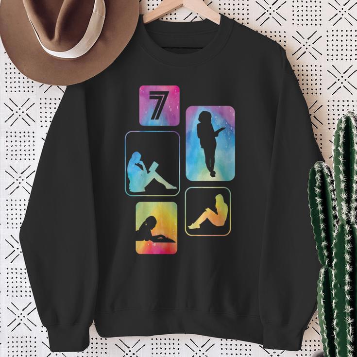 7th Birthday Book Reading Bookworm Book Lover Girls Sweatshirt Gifts for Old Women 7th Birthday Book Reading Bookworm Book Lover Girls Sweatshirt Gifts for Old Women