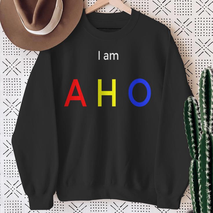 I Am Aho アニメ愛好家への面白い誕生日プレゼント。 スウェットシャツ 年配の女性への贈り物