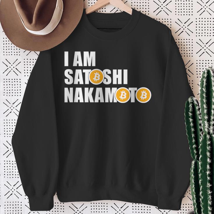 I Amatoshi Nakamoto Bitcoin Creator Meme スウェットシャツ 年配の女性への贈り物