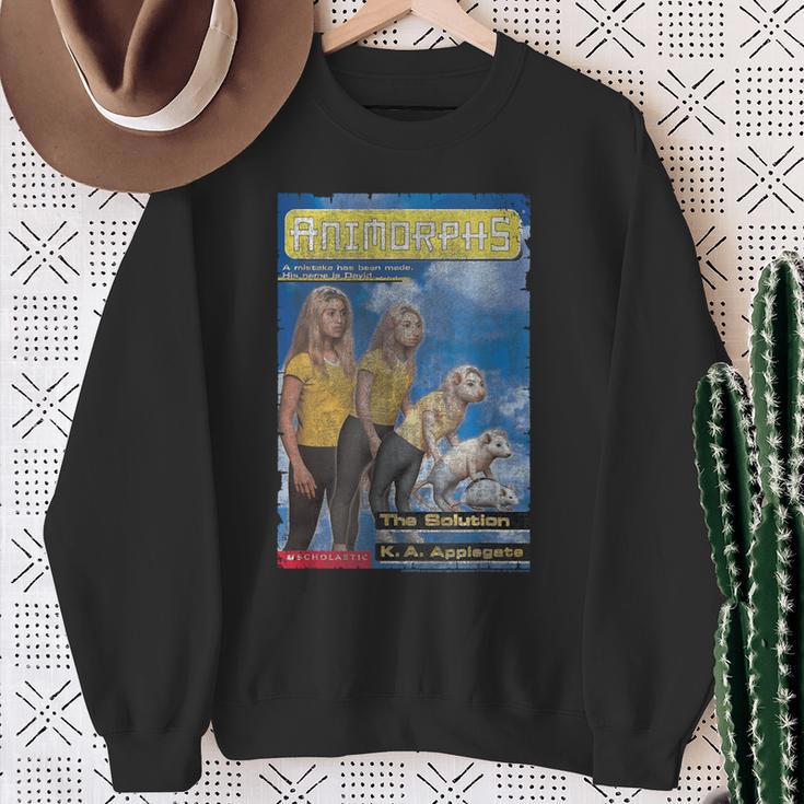Animorphs The Solution Opossum Transformation Book Cover Sweatshirt Gifts for Old Women