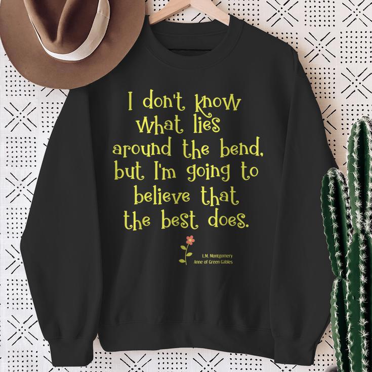 Anne Of Green Gables Positive Hope Book Quote Shirt Sweatshirt Gifts for Old Women