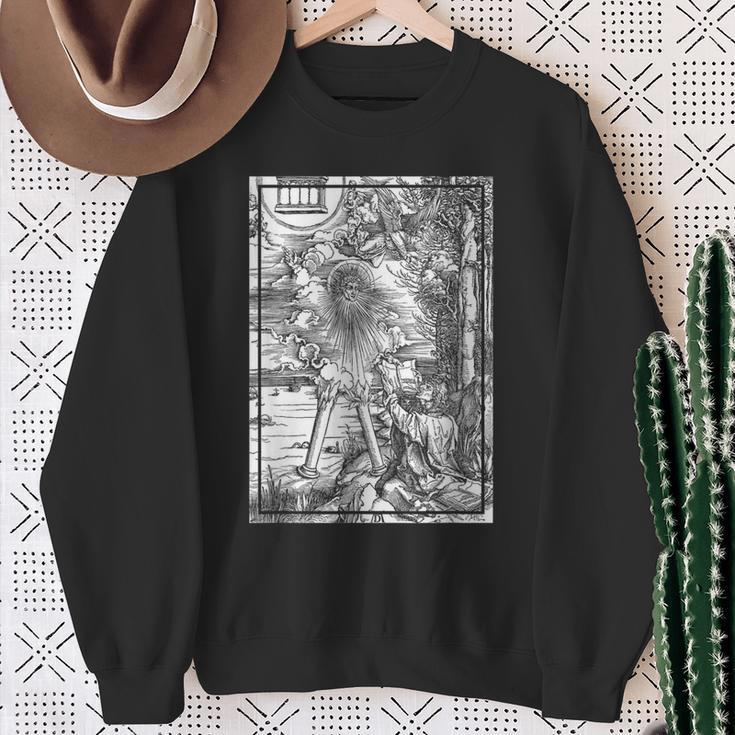 Apocalypse St John Devours The Book 1498 DüRer Angels Sweatshirt Gifts for Old Women
