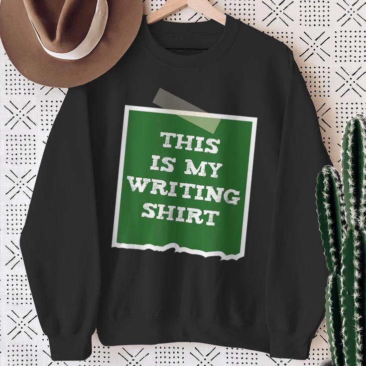 Author This Is My Writing Tee Novelist Story Book Writer Sweatshirt Gifts for Old Women