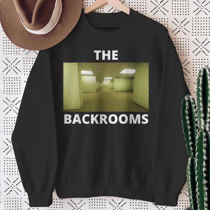 The Backrooms Creepypasta Memeへようこそ スウェットシャツ 年配の女性への贈り物