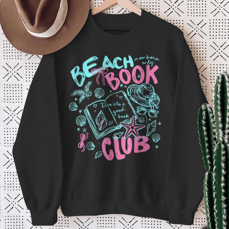 Beach Book Club Summer Book Lover Reading Summer Sayin Quote Sweatshirt Gifts for Old Women Beach Book Club Summer Book Lover Reading Summer Sayin Quote Sweatshirt Gifts for Old Women
