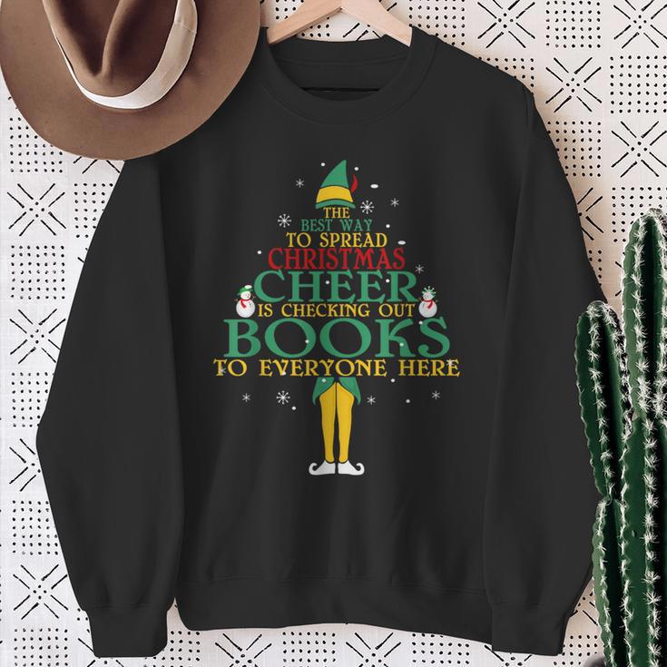 The Best Way To Spread Christmas Cheer Is Checking Out Books Sweatshirt Gifts for Old Women The Best Way To Spread Christmas Cheer Is Checking Out Books Sweatshirt Gifts for Old Women