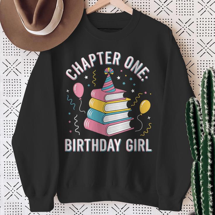 Birthday Girl Chapter One Book Themed Sweatshirt Gifts for Old Women
