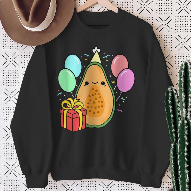 Birthday Papaya For Papaya Loverバースデーパパイヤ・フォー・パパイヤ・ラバー スウェットシャツ 年配の女性への贈り物