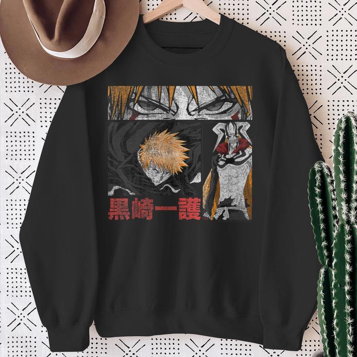 Bleach Graphic Ichigo Comic Book Style Anime Sweatshirt Gifts for Old Women Bleach Graphic Ichigo Comic Book Style Anime Sweatshirt Gifts for Old Women
