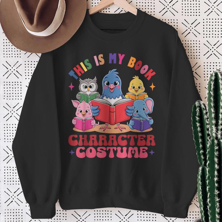 This Is My Book Character Costume Animals Kids Reading Sweatshirt Gifts for Old Women