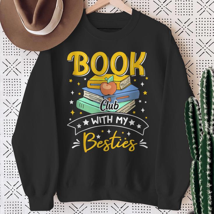 Book Club With My Besties Fun Sweatshirt Gifts for Old Women