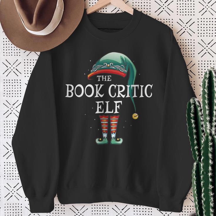 Book Critic Elf Job Christmas Sweatshirt Gifts for Old Women Book Critic Elf Job Christmas Sweatshirt Gifts for Old Women