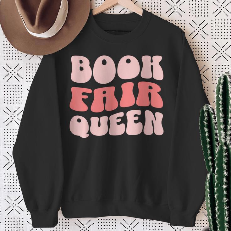 Book Fair Queen Women Library Sweatshirt Gifts for Old Women Book Fair Queen Women Library Sweatshirt Gifts for Old Women