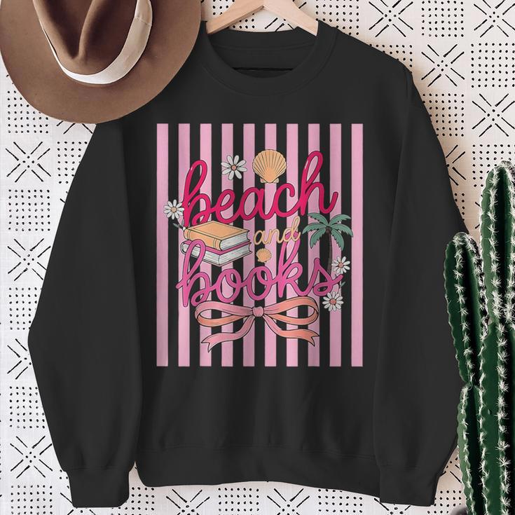 Book Girl Summer Beach Club Summer Reading Sweatshirt Gifts for Old Women