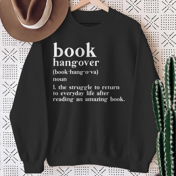 Book Hangover Reading Bookworm Book Lover Sweatshirt Gifts for Old Women
