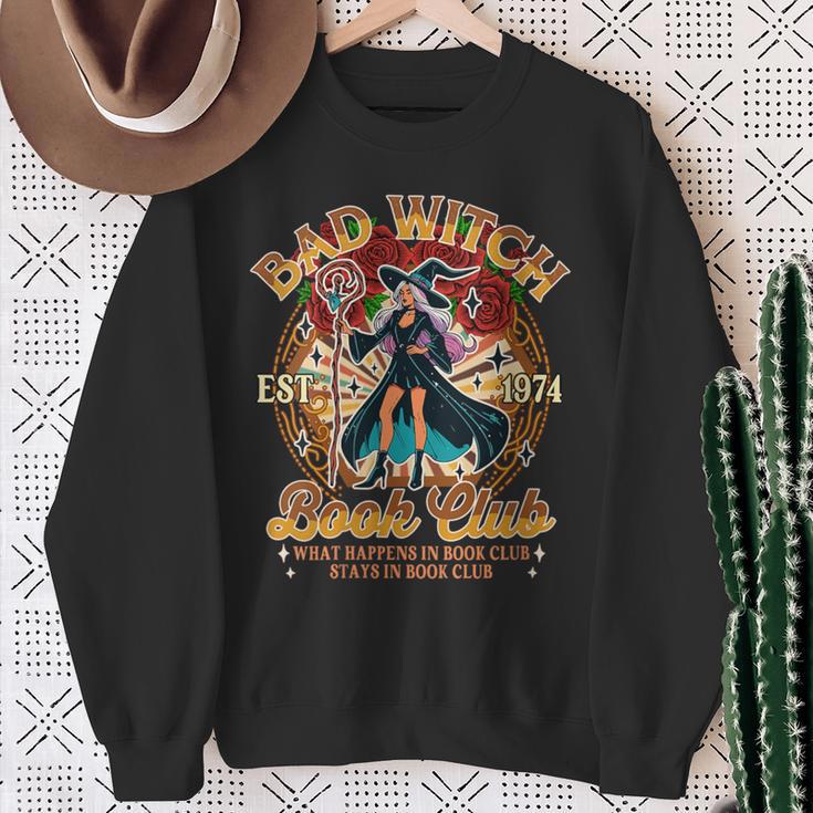 Book Lover Bookish Witchy Reading Bad A Witch Book Club Sweatshirt Gifts for Old Women Book Lover Bookish Witchy Reading Bad A Witch Book Club Sweatshirt Gifts for Old Women