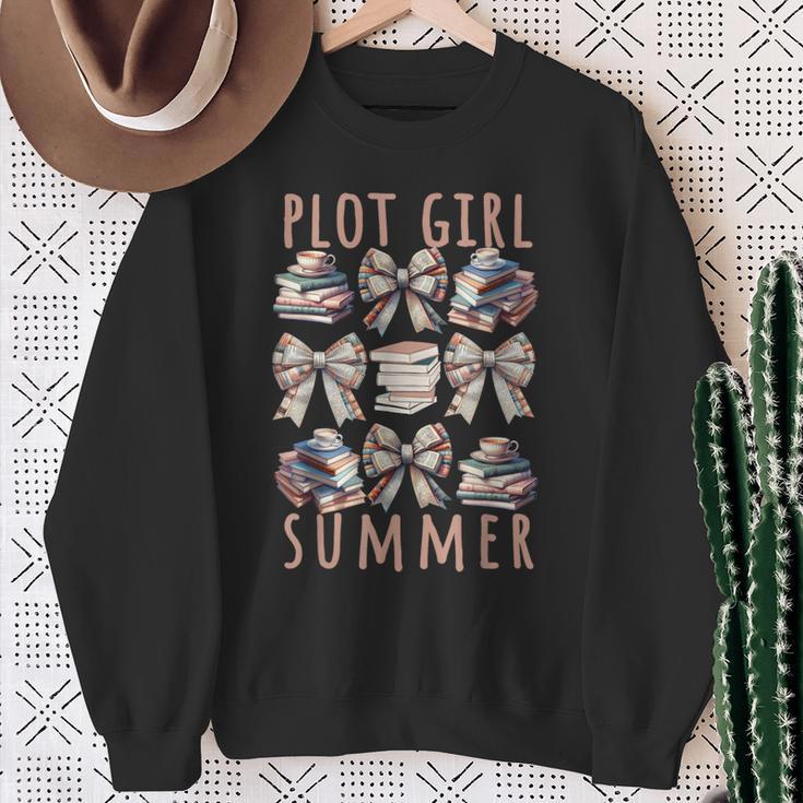 Book Lover Plot Girl Summer Books Coquette Bow Book Girly B Sweatshirt Gifts for Old Women Book Lover Plot Girl Summer Books Coquette Bow Book Girly B Sweatshirt Gifts for Old Women
