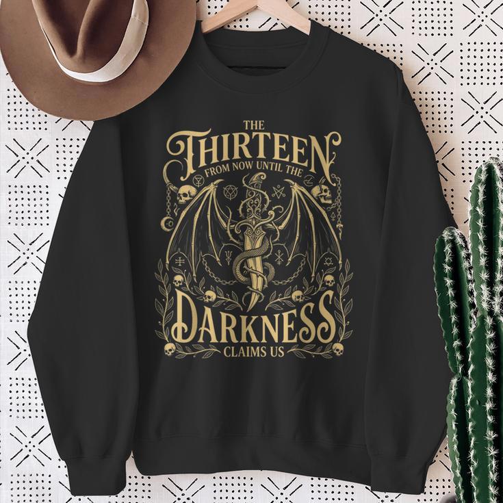 Book Lovers The Thirteen From Now Until Darkness Claims Us Sweatshirt Gifts for Old Women Book Lovers The Thirteen From Now Until Darkness Claims Us Sweatshirt Gifts for Old Women