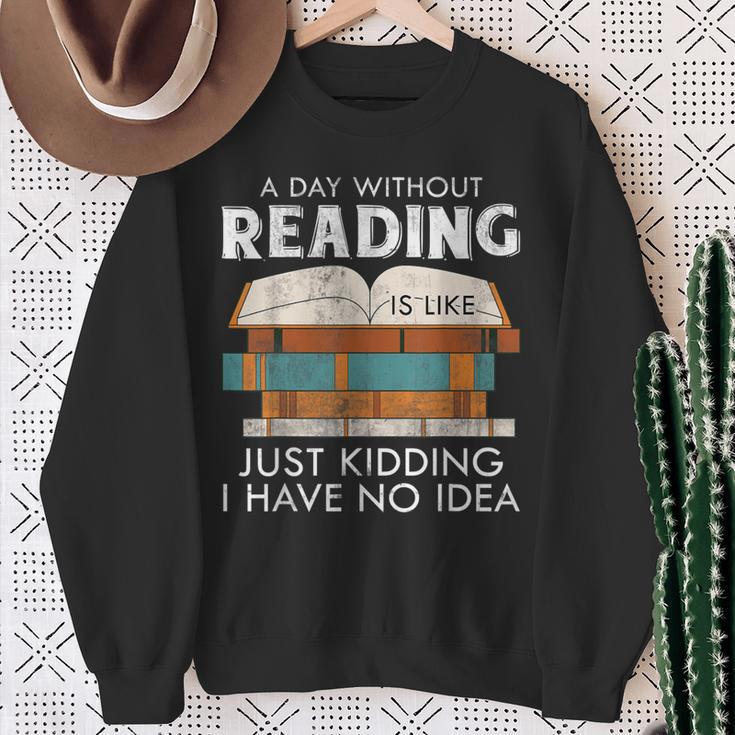 Book Nerd Librarian Bibliophile Library Reading Sweatshirt Gifts for Old Women