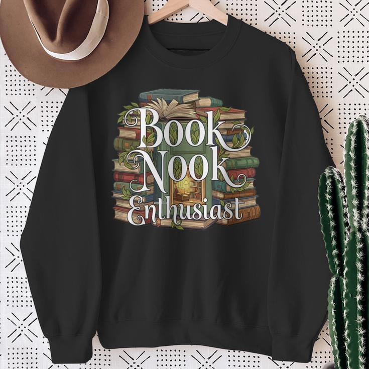 Book Nook Enthusiast Cozy Library Reader Collector Sweatshirt Gifts for Old Women Book Nook Enthusiast Cozy Library Reader Collector Sweatshirt Gifts for Old Women