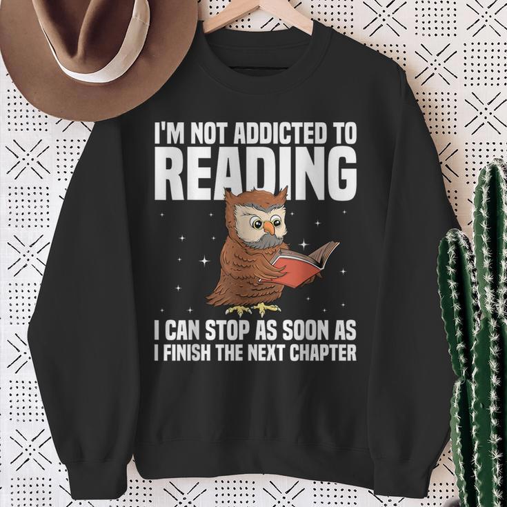 Book Reader Art For Men Women Bookish Book Nerd Lover Sweatshirt Gifts for Old Women