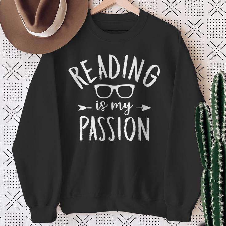 Book Reader Bookworm Reading Is My Passion Books Lover Sweatshirt Gifts for Old Women Book Reader Bookworm Reading Is My Passion Books Lover Sweatshirt Gifts for Old Women