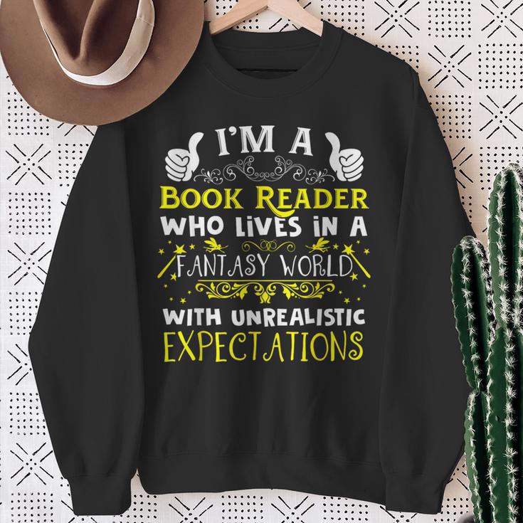Im a Book Reader Fantasy World Funniest Design Sweatshirt Gifts for Old Women Im a Book Reader Fantasy World Funniest Design Sweatshirt Gifts for Old Women