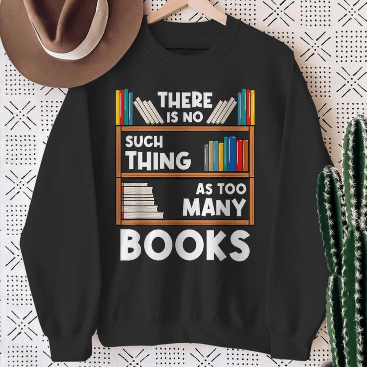 Book Reader Reading Lover Librarian Bookshelf Sweatshirt Gifts for Old Women