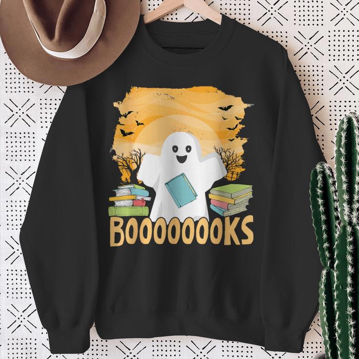 Book Reading Club Halloween Book Lovers Spooky Librarians Sweatshirt Gifts for Old Women