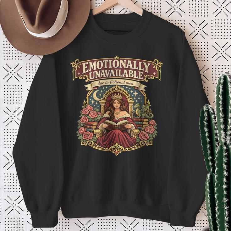 Book Reading Outfit Woman Romantasy And Romance Dress Reader Sweatshirt Gifts for Old Women
