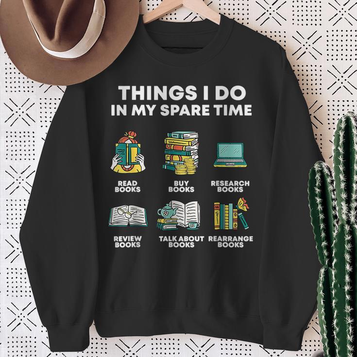 Book Reading Reviewing Books Free Time Bookworm Bookish Sweatshirt Gifts for Old Women