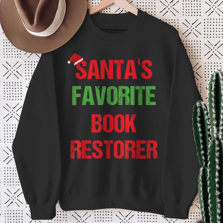 Book Restorer Pajama Christmas Sweatshirt Gifts for Old Women