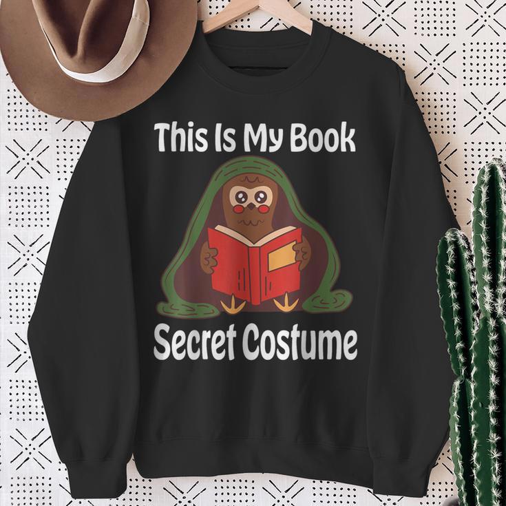 This Is My Book Secret Costume Pigeon Bird Kids Reading Sweatshirt Gifts for Old Women