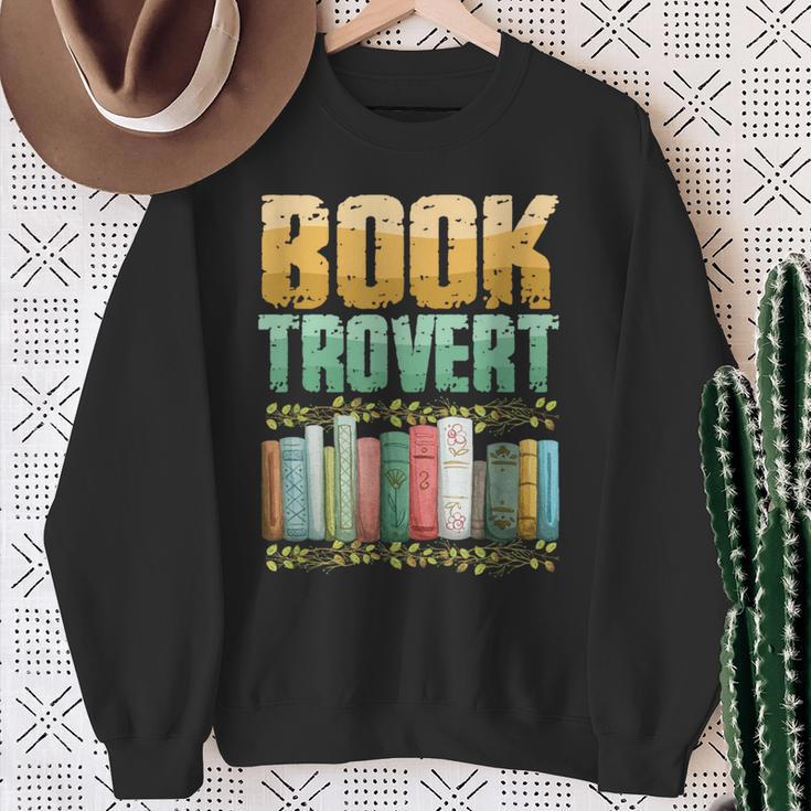 Book Trovert Introvert Reader Sweatshirt Gifts for Old Women Book Trovert Introvert Reader Sweatshirt Gifts for Old Women