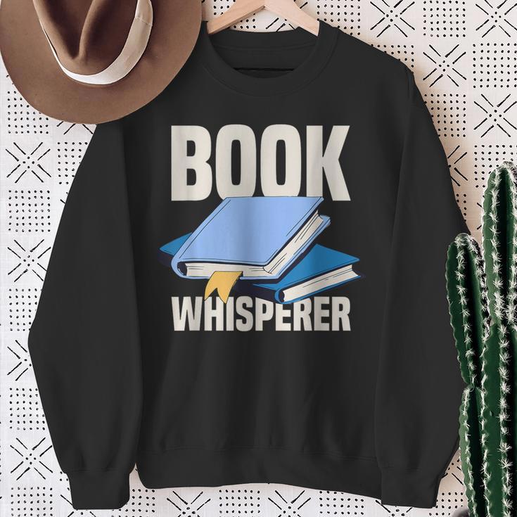 Book Whisperer Library Books Sweatshirt Gifts for Old Women