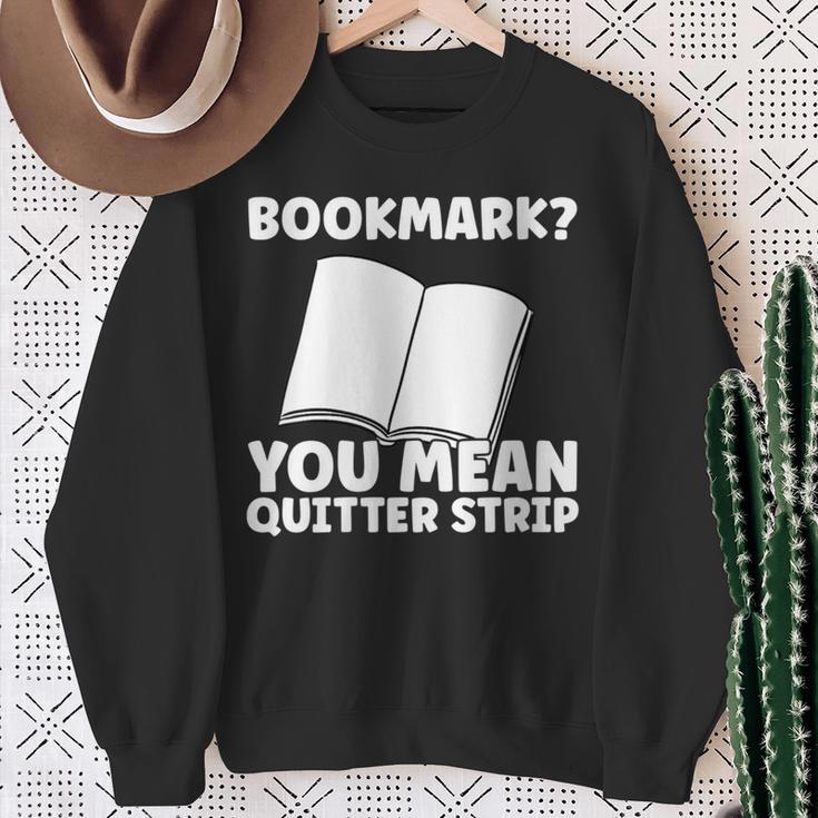 Bookmark Book Reader Sweatshirt Gifts for Old Women