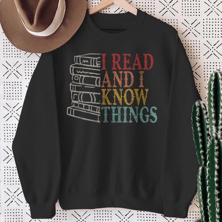 Books Book Lovers Book Lovers Reading Bookworm Sweatshirt Gifts for Old Women